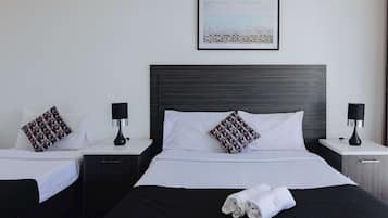 Room, 2 Single Beds, Accessible, Non Smoking (Efficiency, Upgrade) | Desk, soundproofing, iron/ironing board, free cots/infant beds