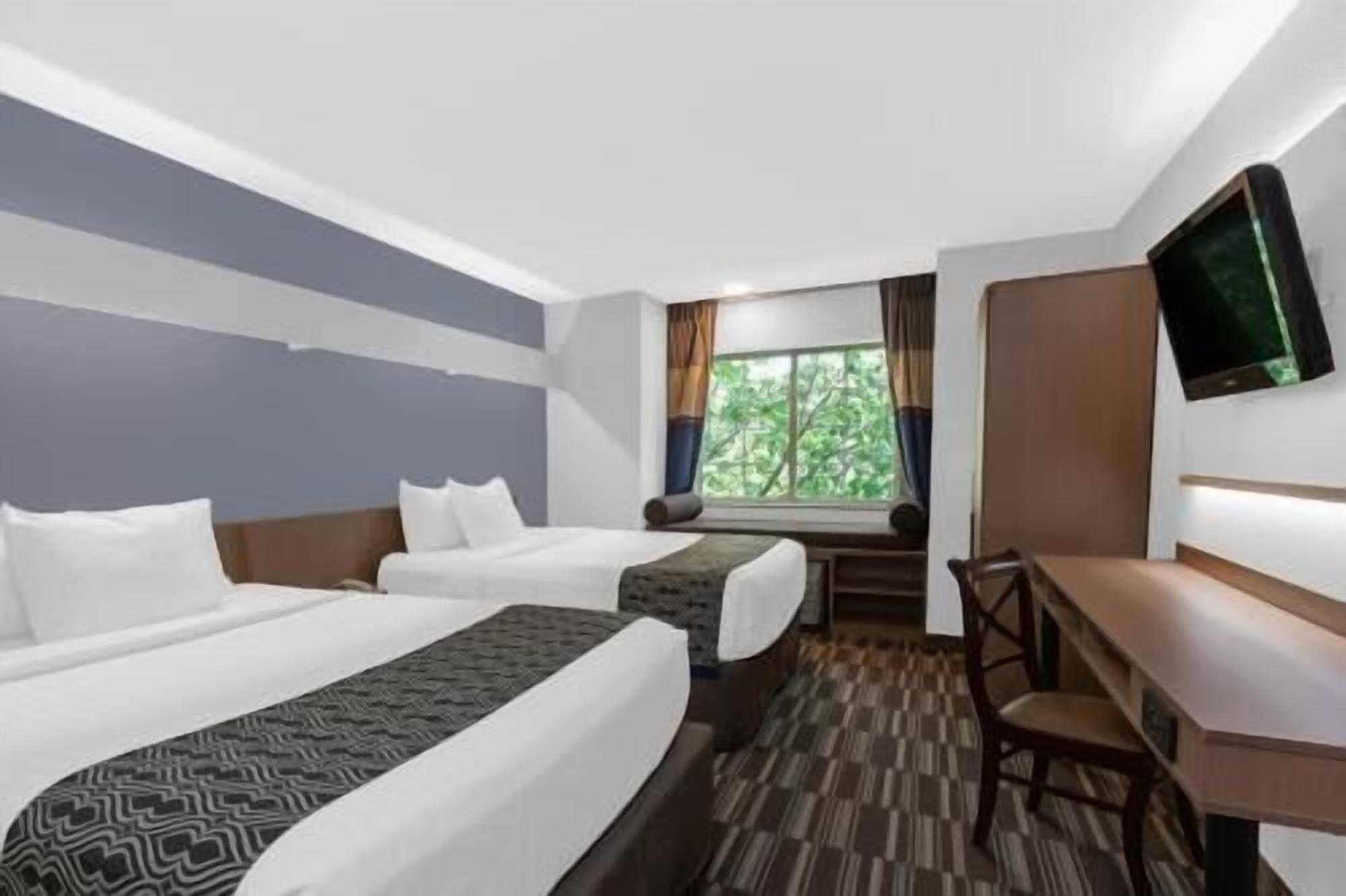 Peralatan tempat tidur hipoalergenik, peti besi dalam bilik, meja 