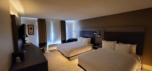 1 bedroom, desk, laptop workspace, iron/ironing board