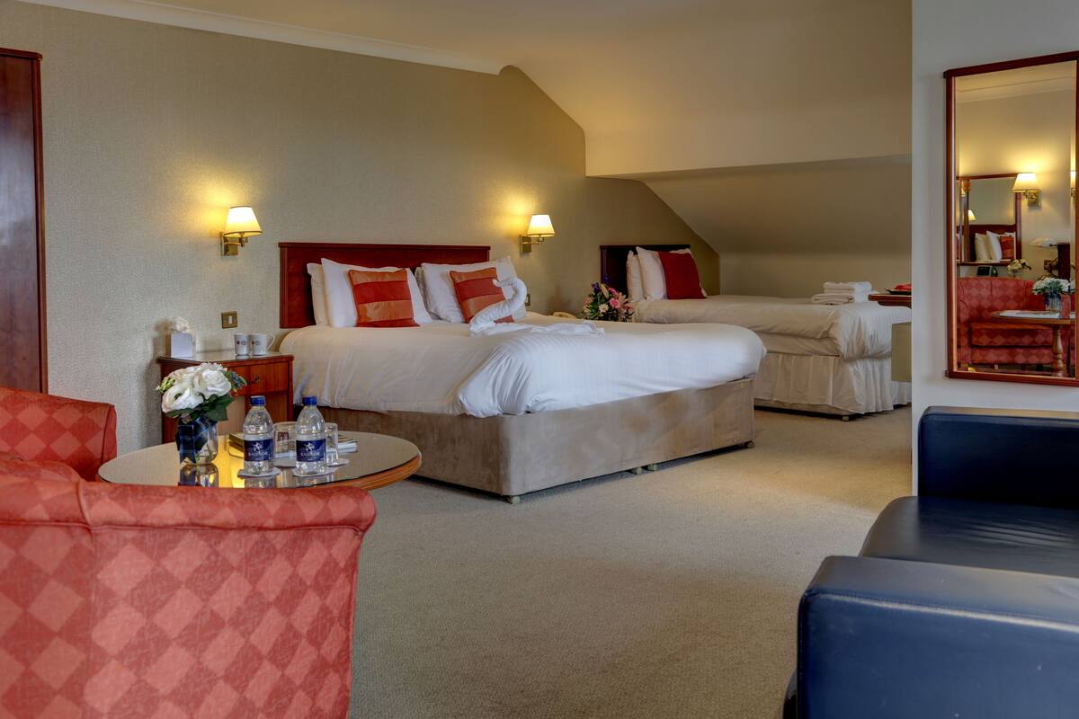 In-room safe, desk, blackout curtains, cots/infant beds