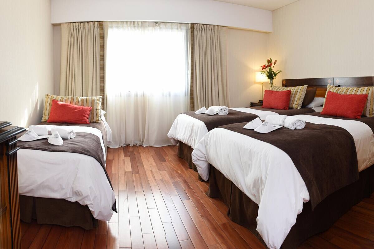 Premium bedding, down comforters, pillowtop beds, minibar