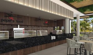 5 restaurants, breakfast, lunch, dinner served; Fusion cuisine