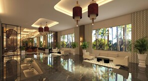 Sala de estar en el lobby