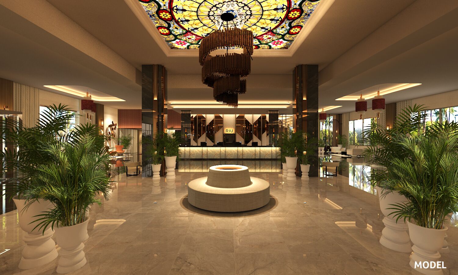 منطقة الجلوس في الردهة