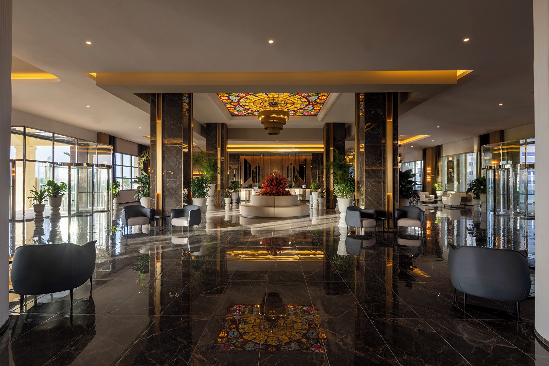 Sala de estar en el lobby