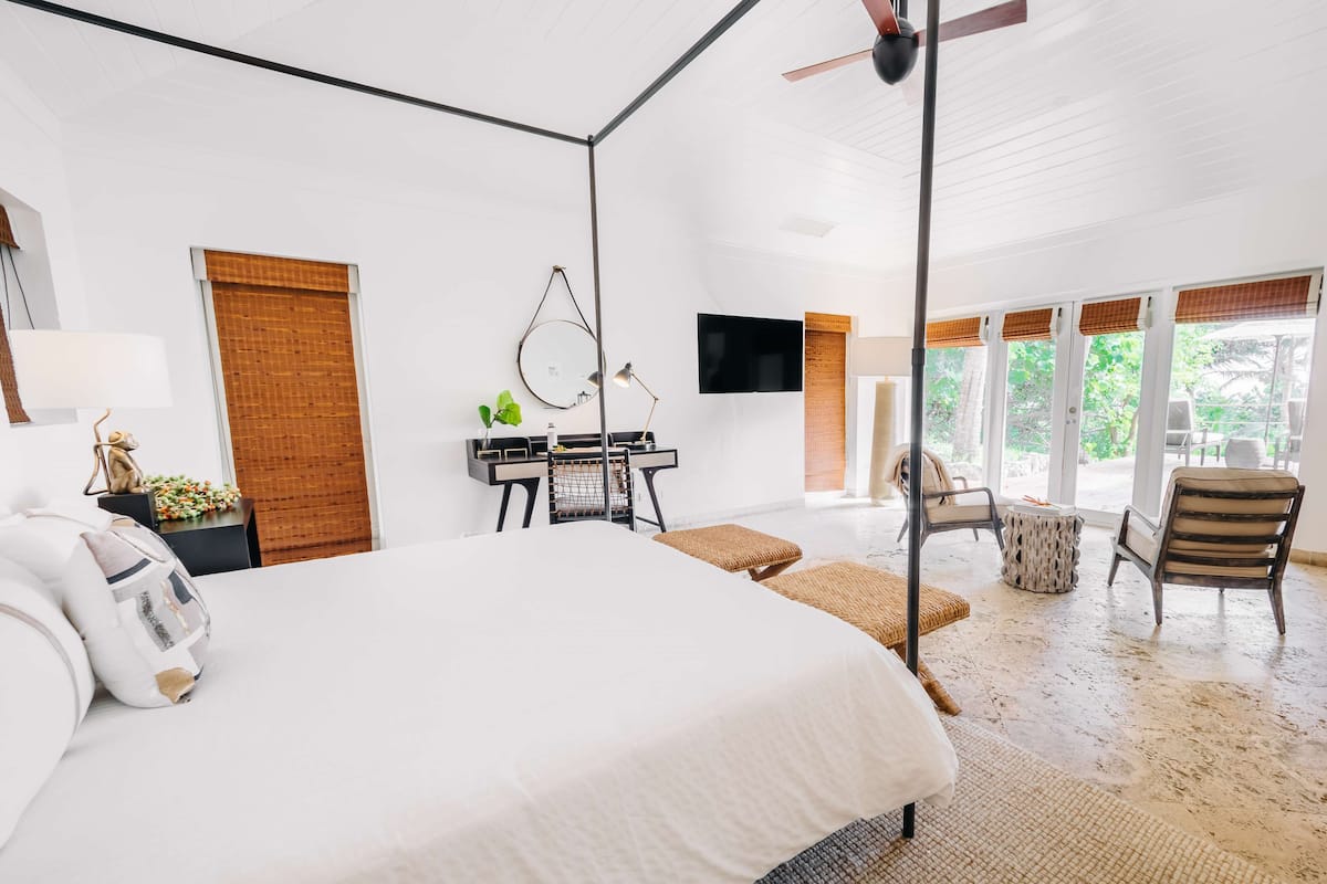 1 habitación y ropa de cama hipoalergénica