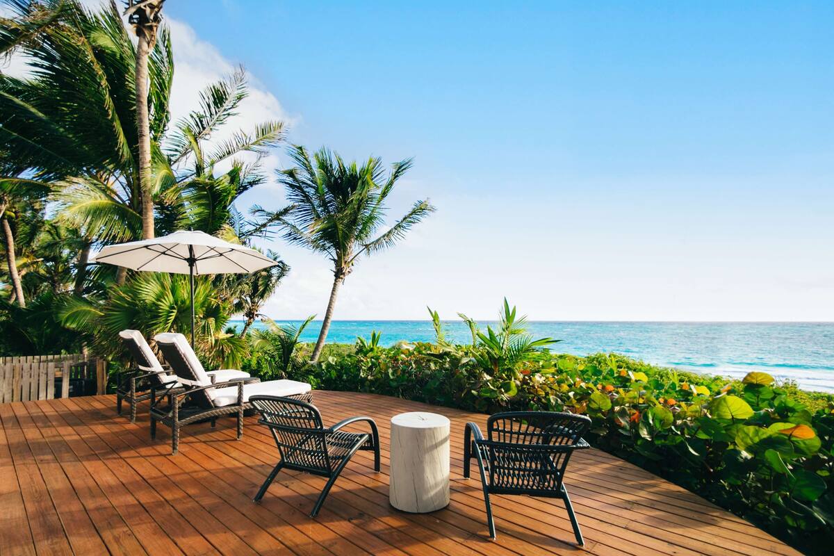 One Bedroom Ocean Front Cottage | Terrace/patio