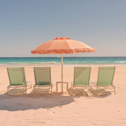 On the beach, snorkeling, surfing