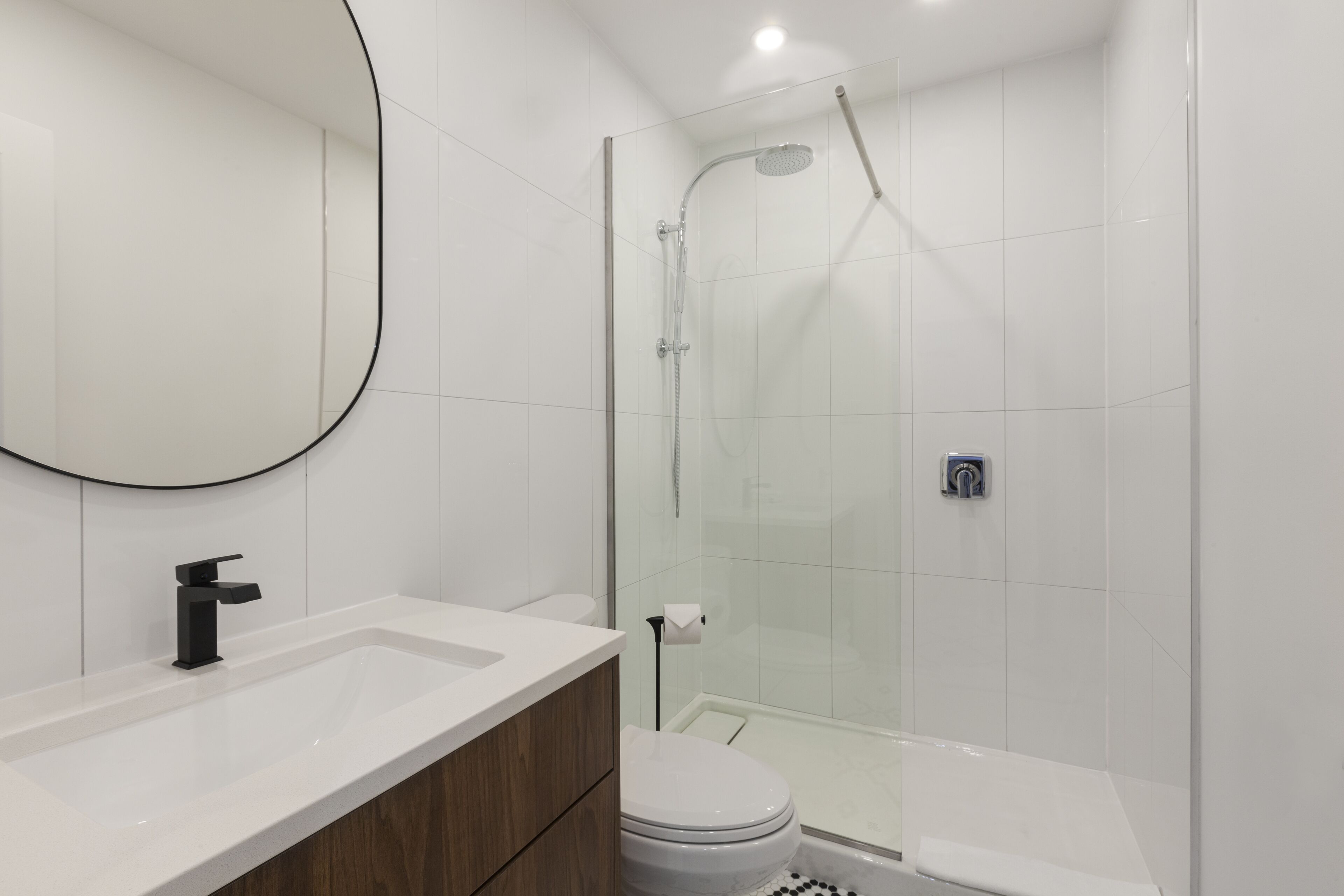 trianon suite | bathroom | designer toiletries, hair dryer, bathrobes, towels