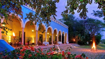 Front of property – evening/night