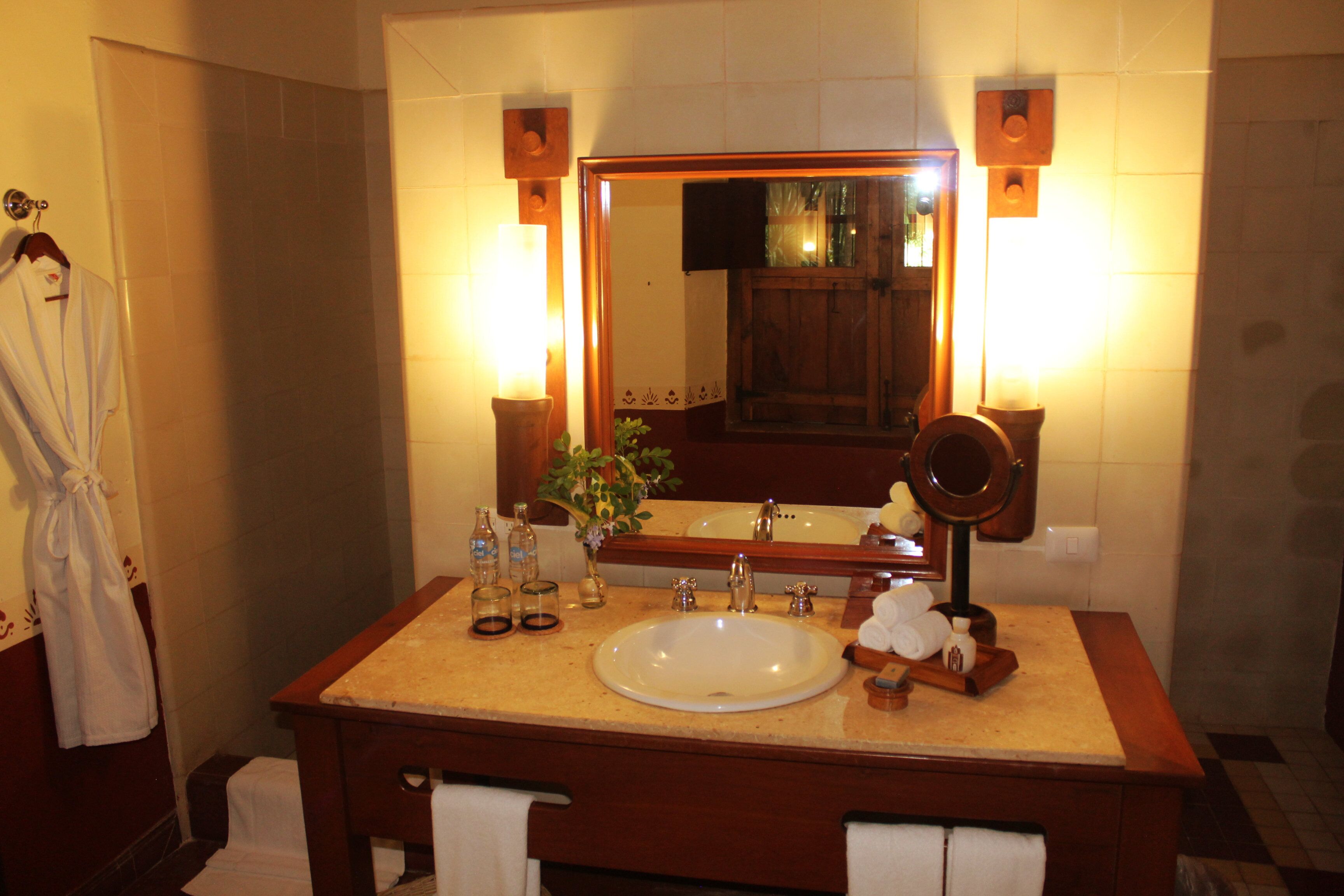 shower, free toiletries, hair dryer, bathrobes