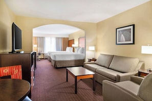 Pillow-top beds, blackout curtains, iron/ironing board, Internet