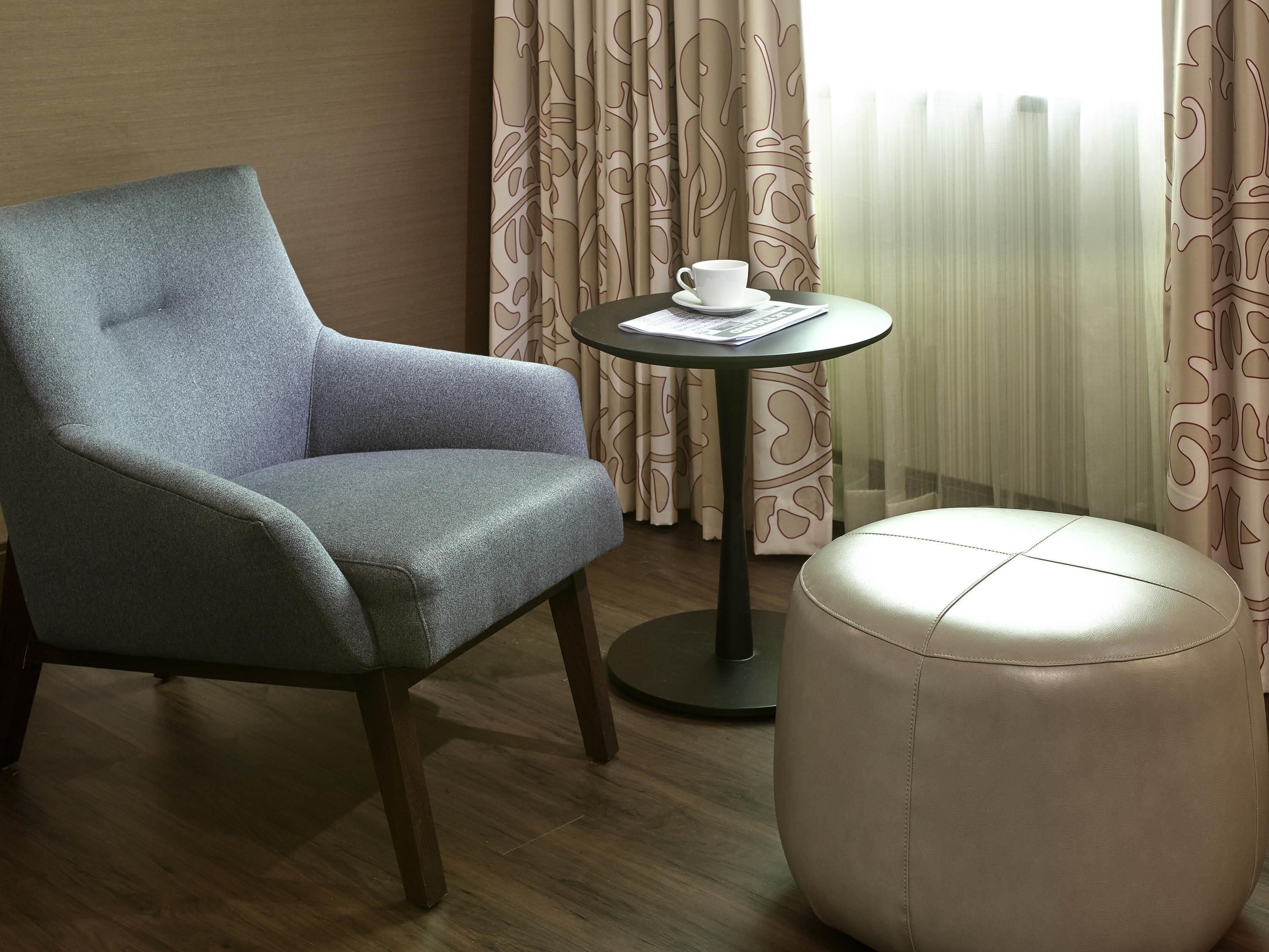 Premium bedding, minibar, in-room safe, desk