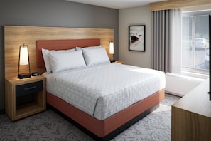 Suite, 1 King Bed, Accessible (Mobility, Accessible Tub) | Iron/ironing board, free WiFi, bed sheets, alarm clocks