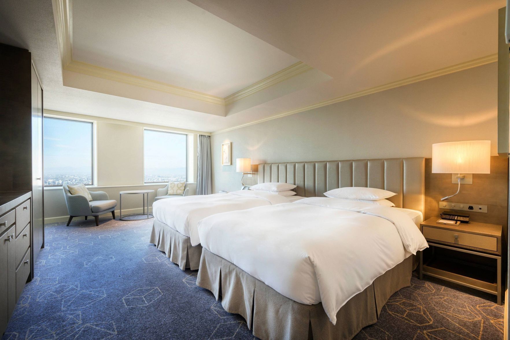 Ropa de cama de alta calidad, edredón y minibar 