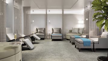 Behandelingskamers voor koppels, een sauna, een bubbelbad, een stoombad