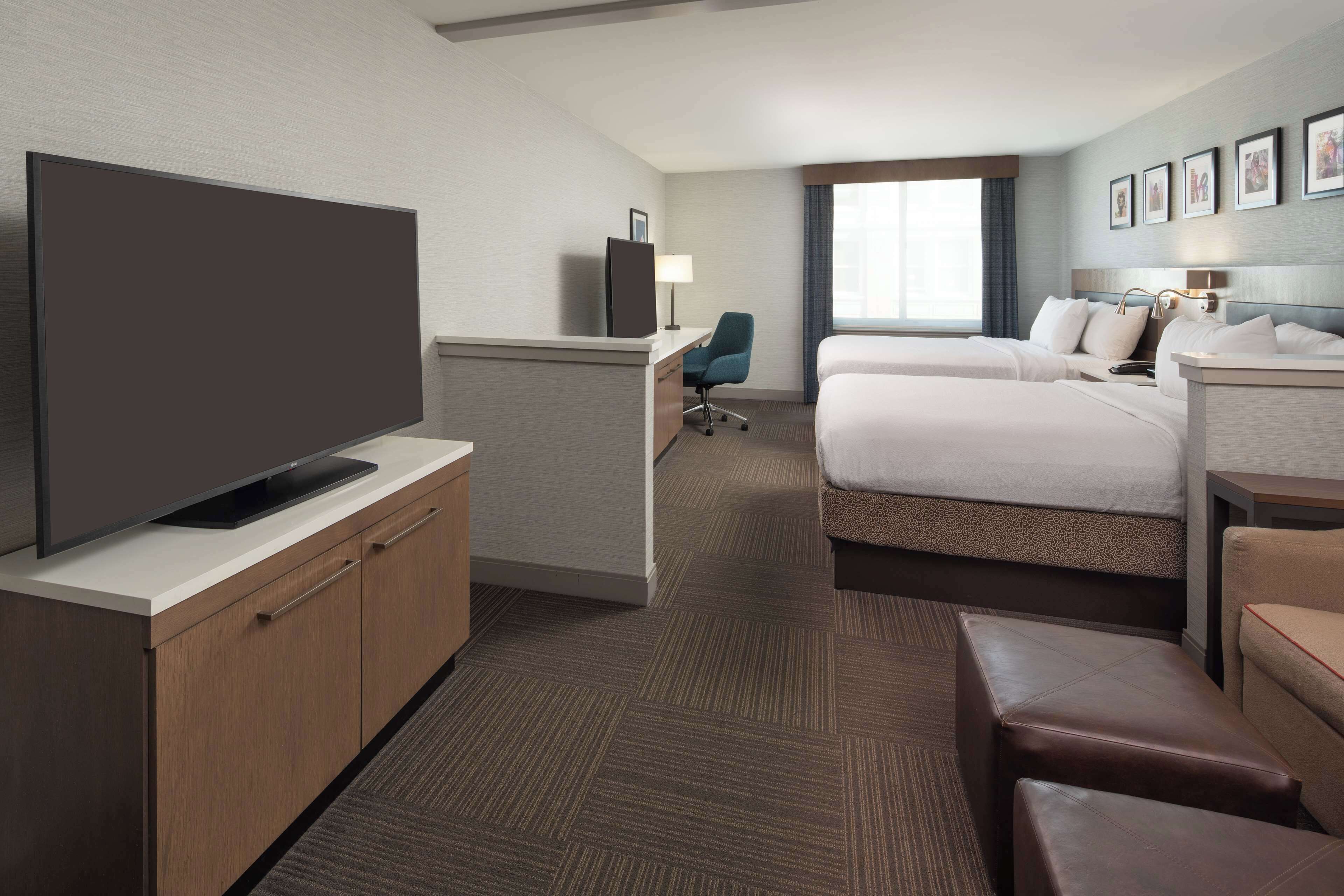 junior studio suite, 2 queen beds | 1 bedroom, in-room safe, desk, laptop workspace