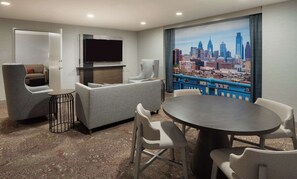 Suite, 1 Bedroom | Living area | 42-inch LCD TV with digital channels, TV, pay movies - Hilton Garden Inn Philadelphia Center City (Philadelphia)