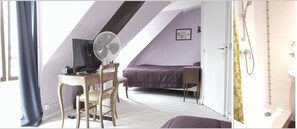 Comfort Double Room, 2 Double Beds | In-room safe, desk, soundproofing, cribs/infant beds