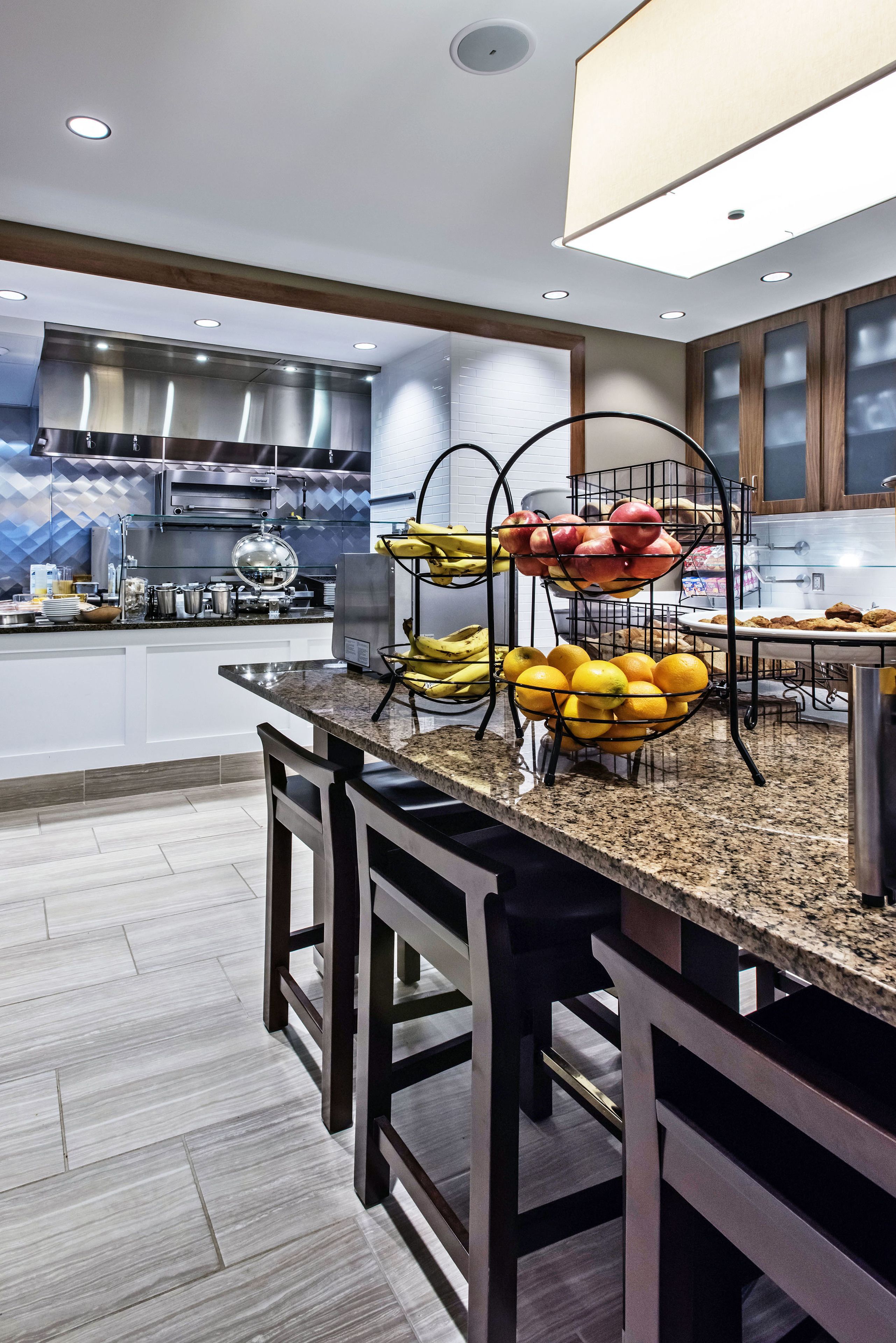 daily buffet breakfast for a fee