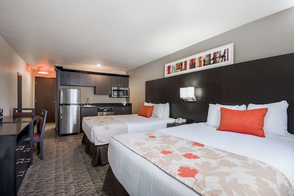 Standard Room, 2 Queen Beds | Premium bedding, in-room safe, desk, blackout drapes