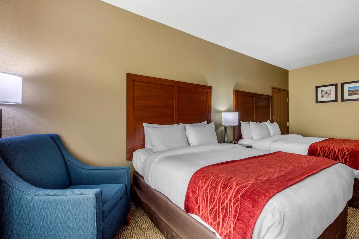 Standard Room, 2 Queen Beds, Accessible, Non Smoking | Premium bedding, pillowtop beds, desk, blackout drapes