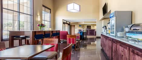 Café da manhã com buffet grátis