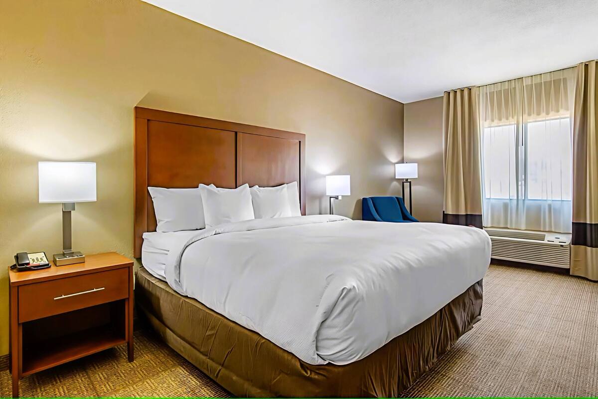 Standard Room, 1 King Bed, Non Smoking | Premium bedding, pillowtop beds, desk, blackout drapes