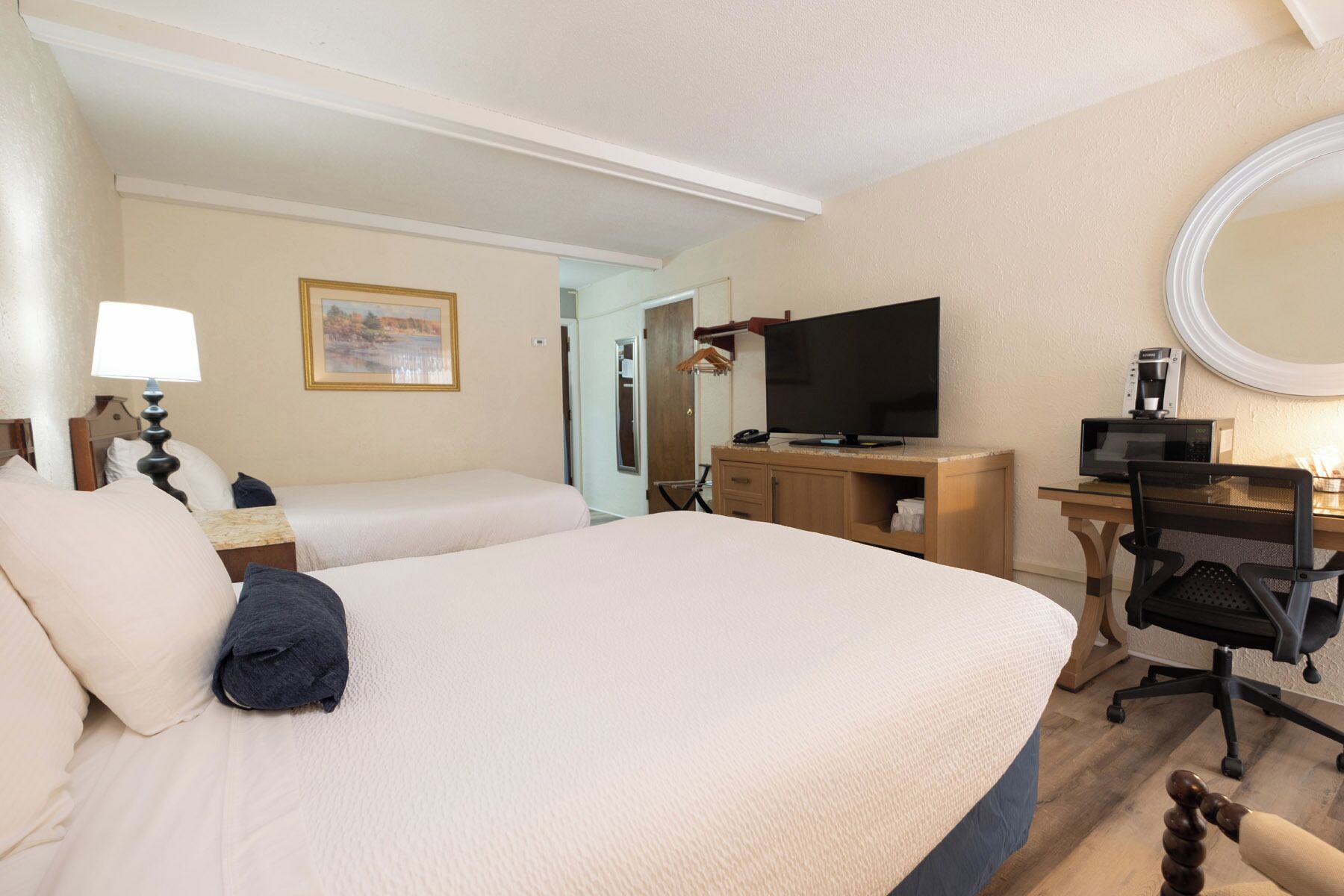 Standard Room, 2 Queen Beds | Blackout drapes, iron/ironing board, free WiFi, bed sheets