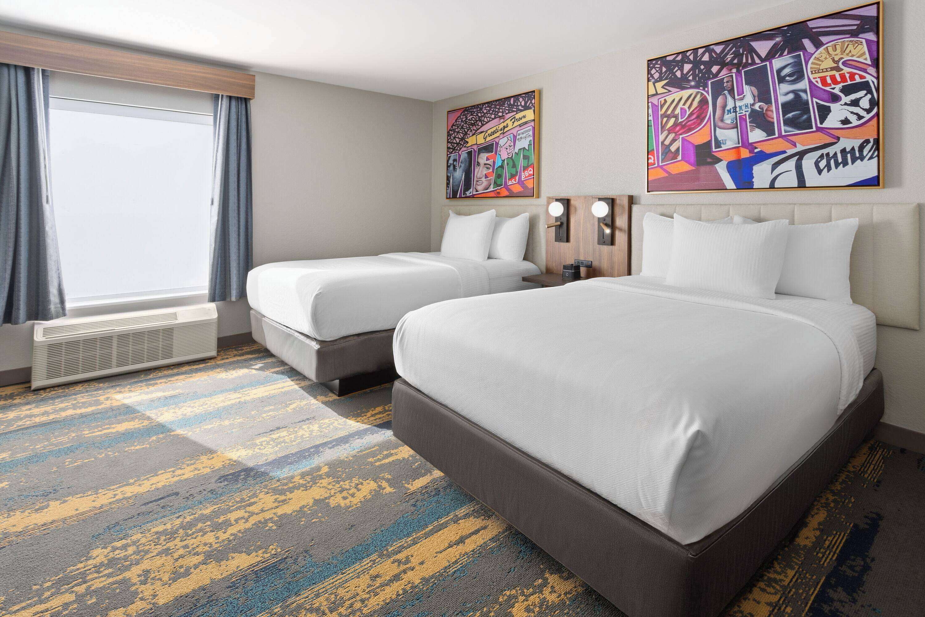 premium bedding, memory-foam beds, in-room safe, desk