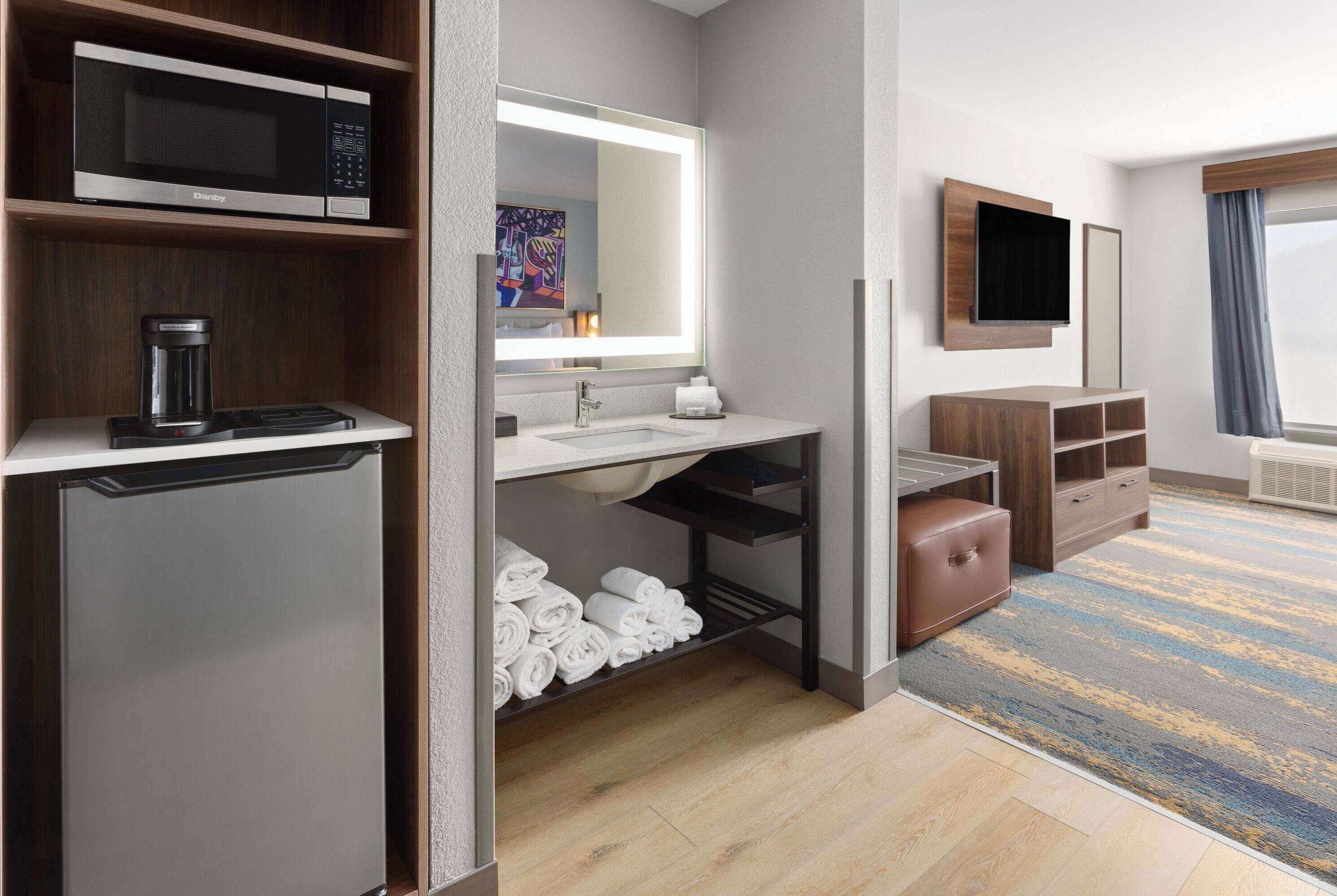 premium bedding, memory-foam beds, in-room safe, desk