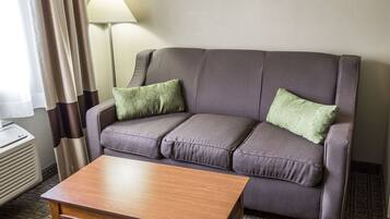 Standard Room, 1 King Bed with Sofa bed | Desk, blackout drapes, iron/ironing board, free cribs/infant beds