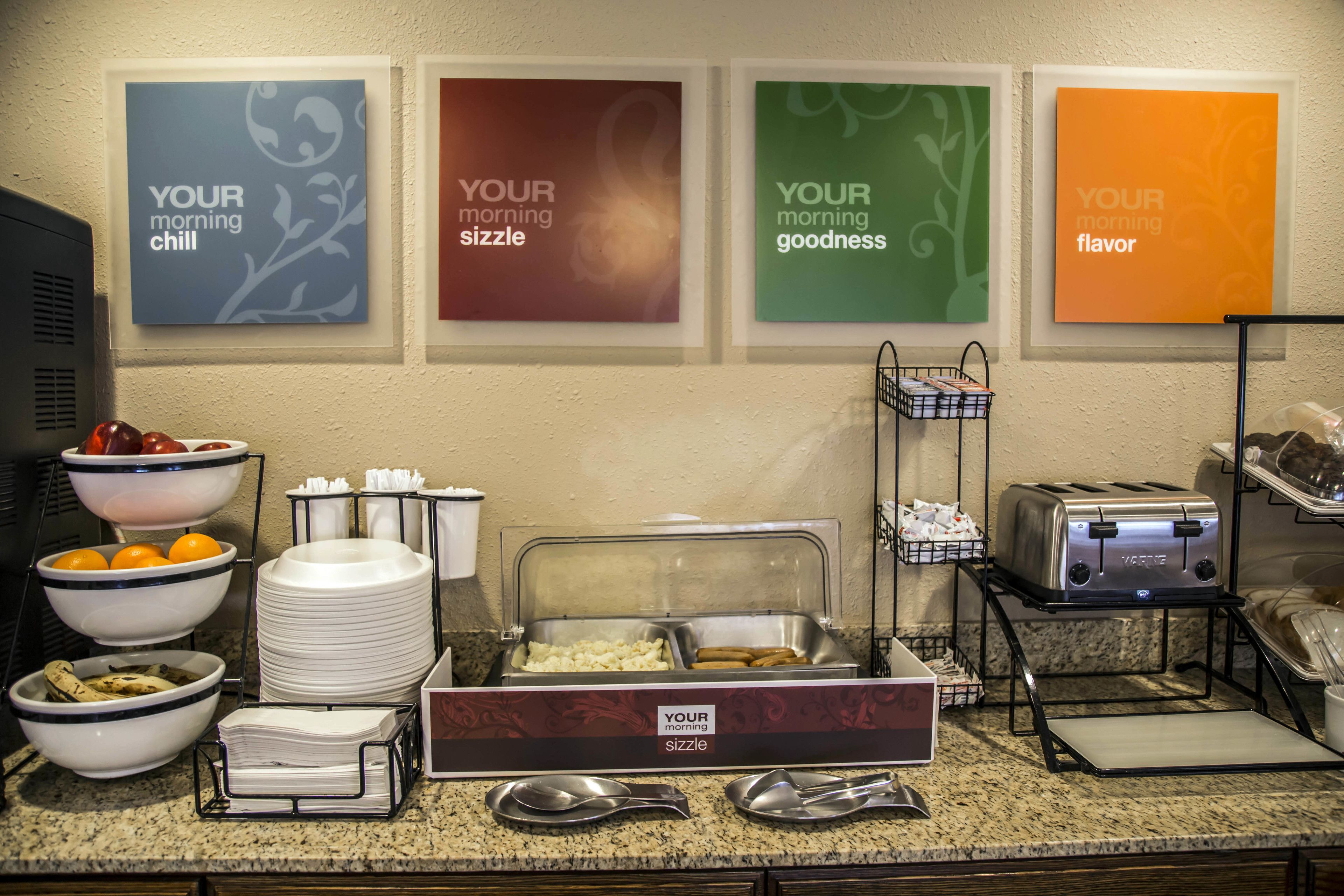 free daily self-service breakfast