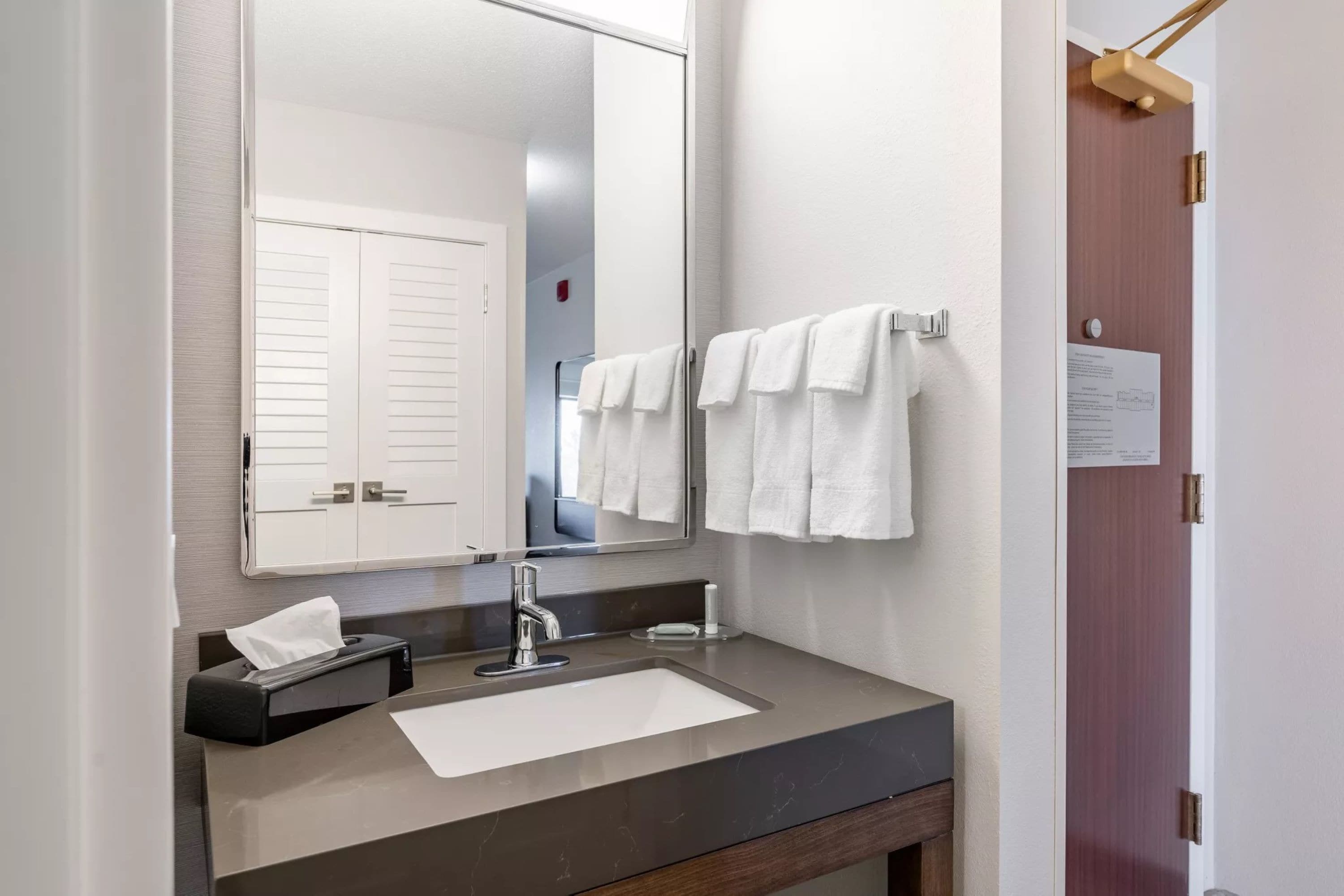 free toiletries, hair dryer, towels