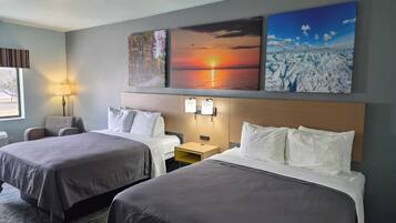 Desk, iron/ironing board, free WiFi, bed sheets