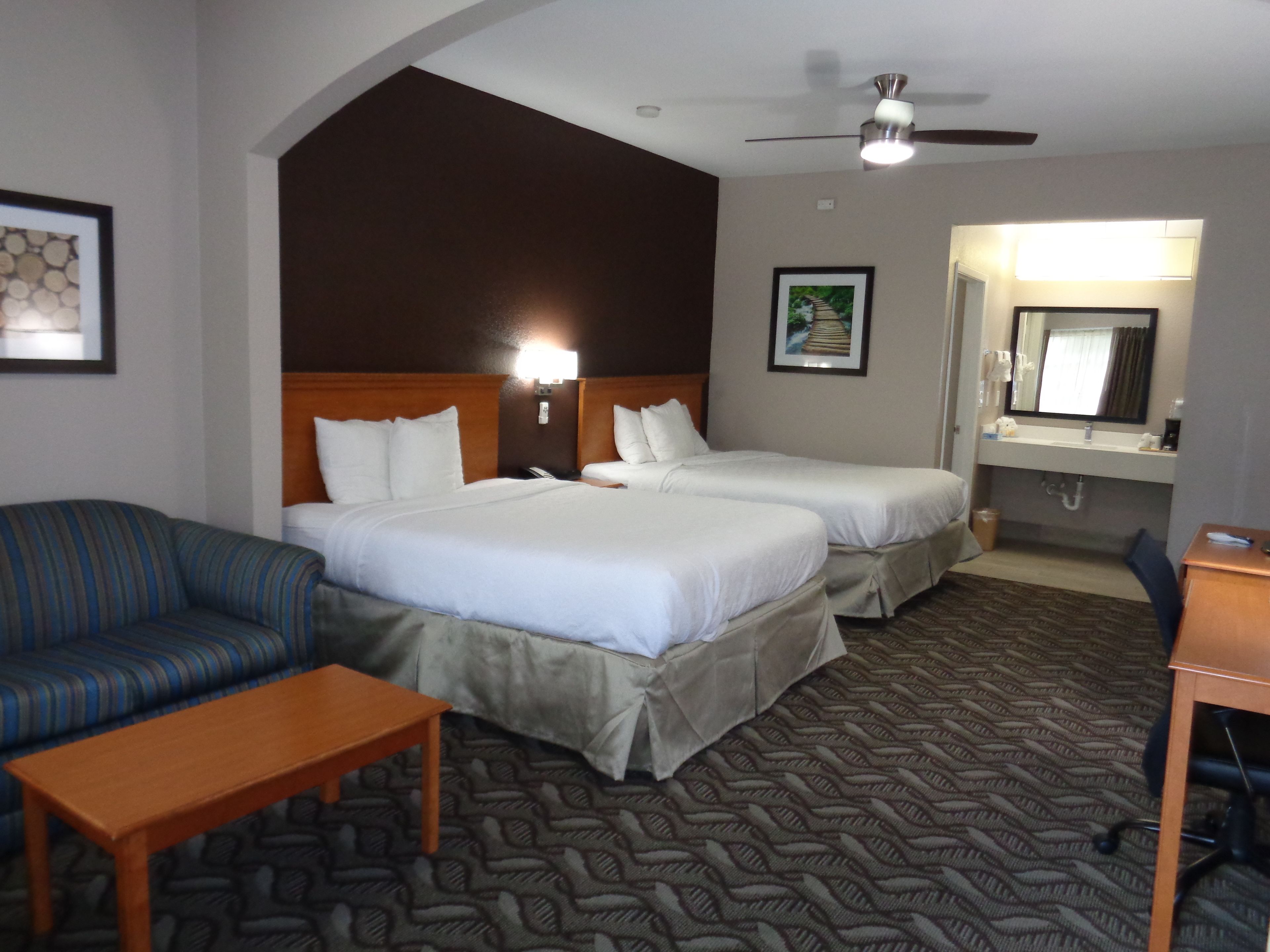 Standard Room, 2 Queen Beds | Individually decorated, individually furnished, desk, blackout drapes