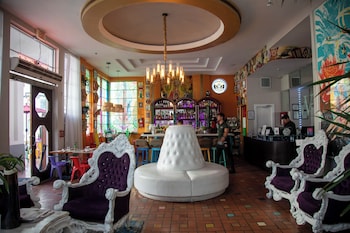 Reception area at The Whitelaw Hotel