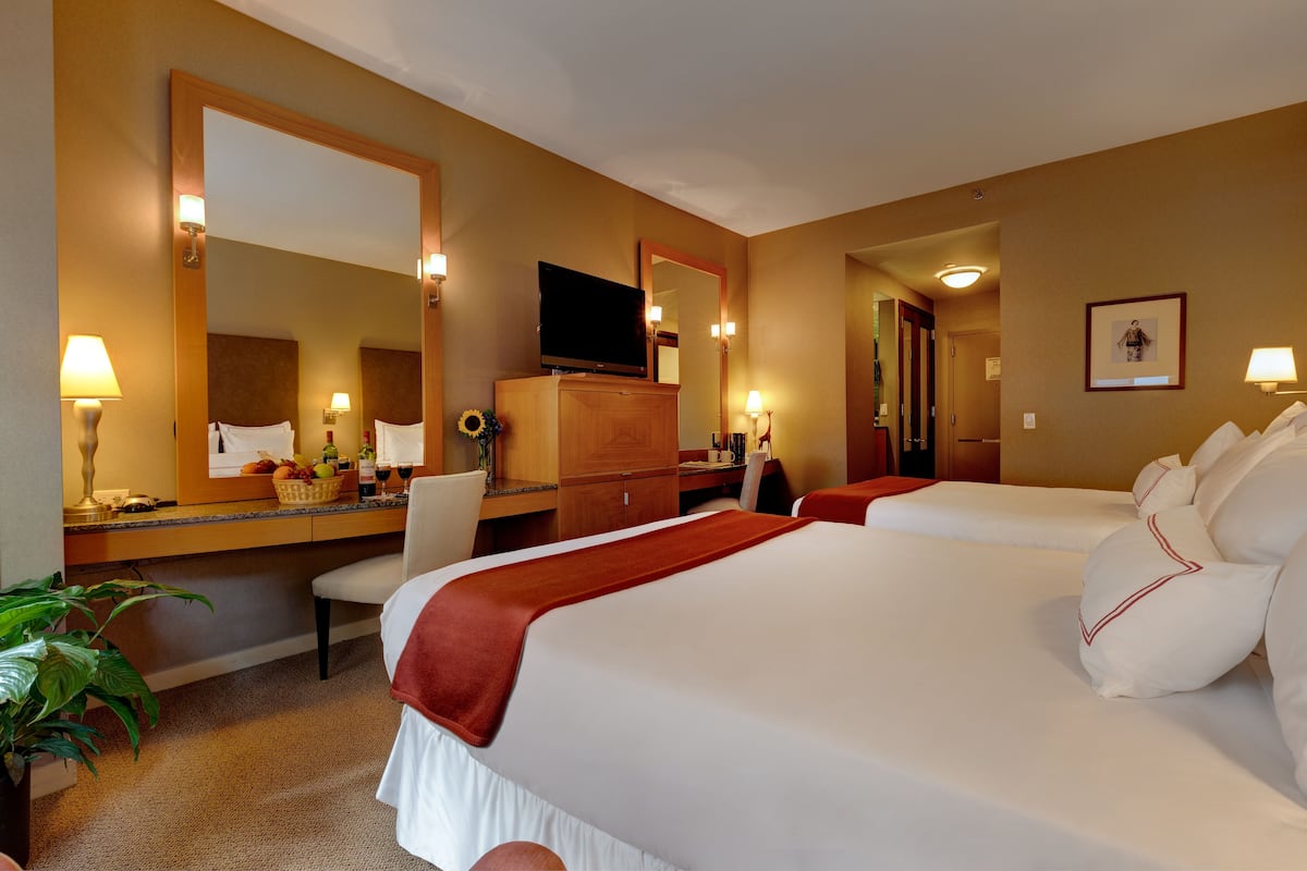 Double Room, 2 Queen Beds, Balcony | Egyptian cotton sheets, premium bedding, down comforters, pillowtop beds