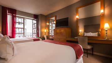 Double Room, 2 Queen Beds, Balcony | Egyptian cotton sheets, premium bedding, down comforters, pillowtop beds