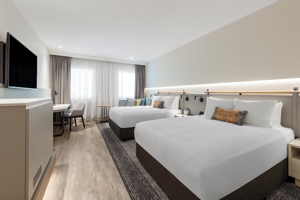 Premium Room, 2 Queen Beds | Premium bedding, in-room safe, desk, iron/ironing board
