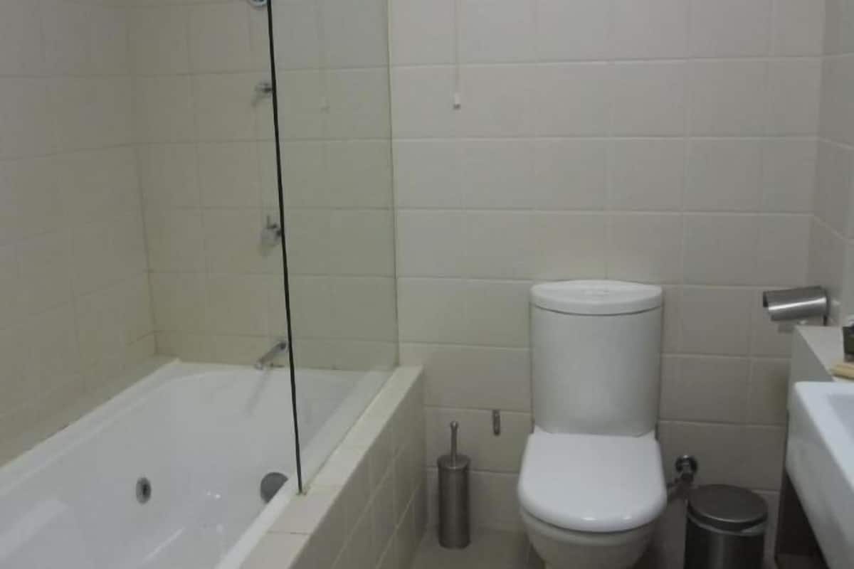 Bathroom | Shower, free toiletries, hair dryer, towels