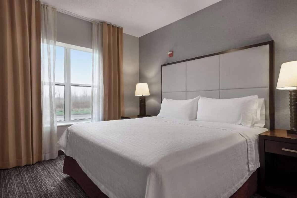 Blackout drapes, iron/ironing board, free cribs/infant beds, free WiFi