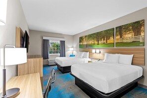 Room, 2 Queen Beds, Non Smoking | Desk, blackout drapes, iron/ironing board, free cribs/infant beds - Days Inn & Suites by Wyndham Union City (Union City)