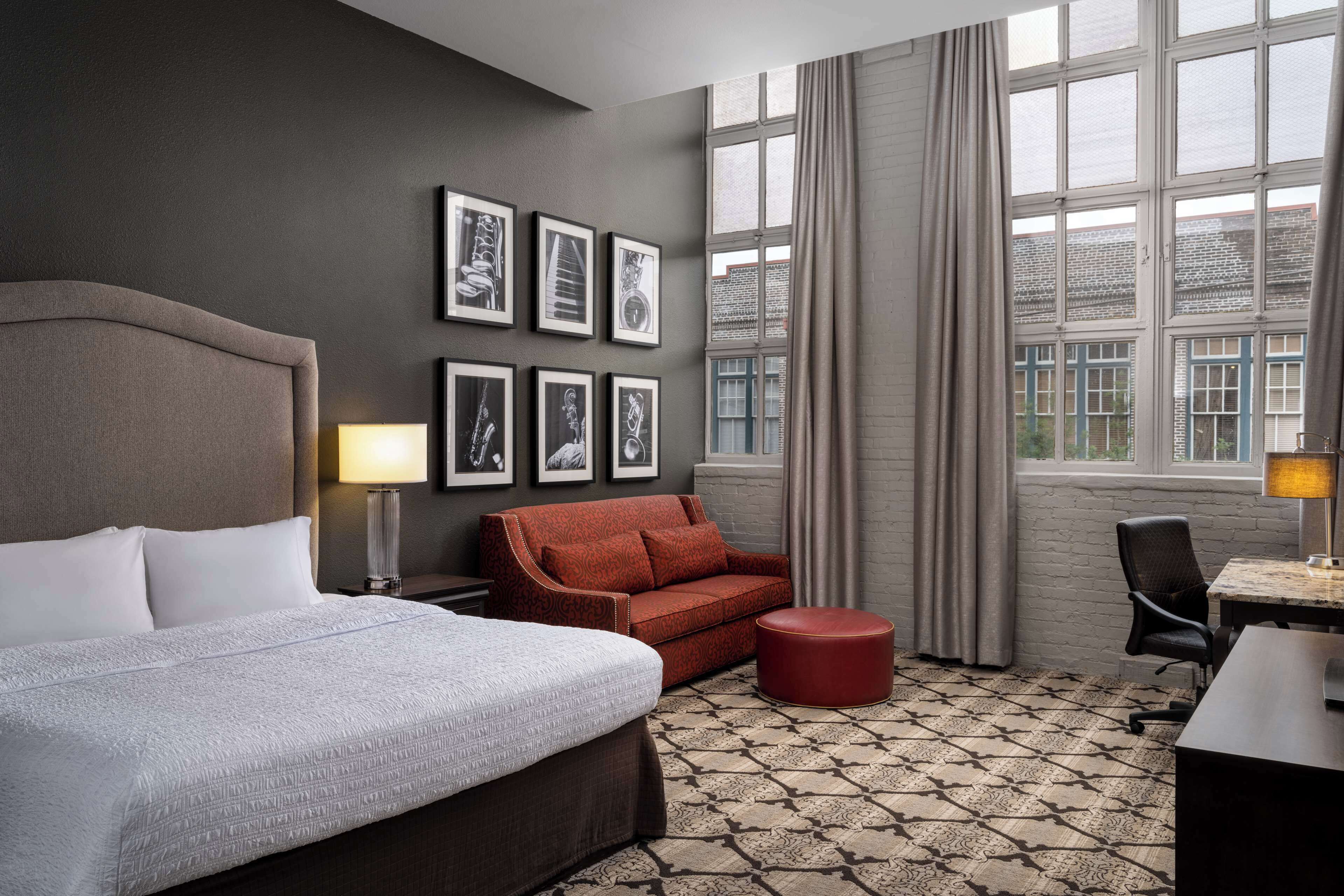 room, 1 king bed, refrigerator & microwave (wet bar) | living area | 42-inch flat-screen tv with cable channels, tv, ipod dock