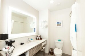Room, 2 Queen Beds, Non Smoking | Bathroom | Hair dryer, towels