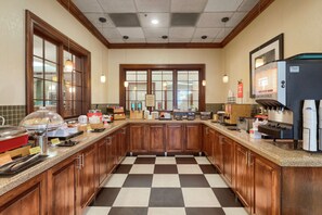 Free daily buffet breakfast