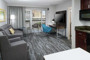 Suite, 1 King Bed, Kitchen (SofaBed & Balcony) | In-room safe, desk, laptop workspace, iron/ironing board