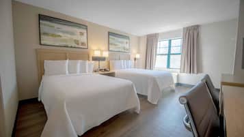 Studio, 2 Double Beds, Non Smoking | Desk, laptop workspace, iron/ironing board, free WiFi