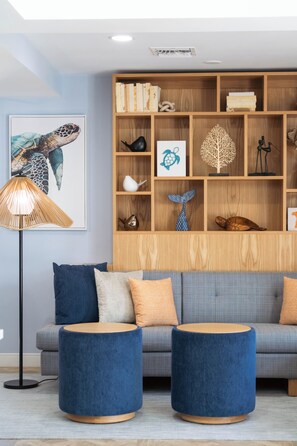 Sitteområde i lobbyen