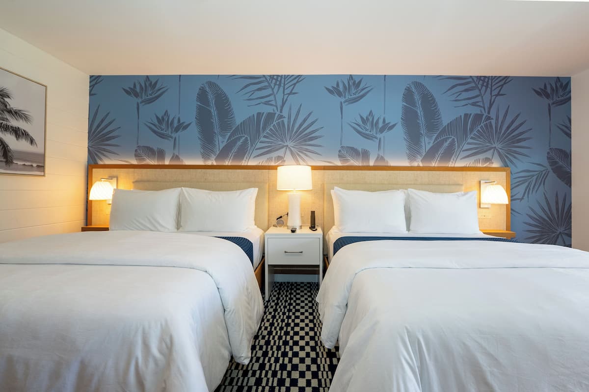 deluxe suite, 2 queen beds | pillow-top beds, in-room safe, desk, laptop workspace